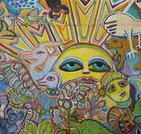 The Painting of Life by Mirka Mora - Schoolies Week Accommodation