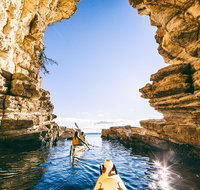 Hobart's Cliffs Caves and Beaches Kayak Tour - Schoolies Week Accommodation