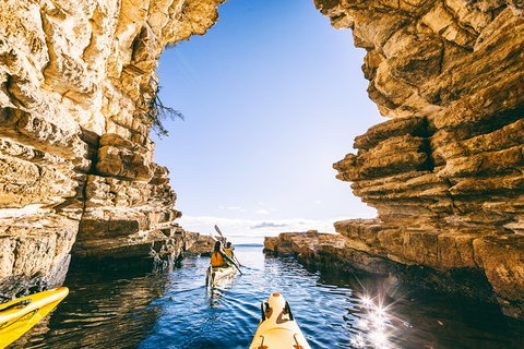 Hobart\'s Cliffs, Caves And Beaches Kayak Tour - Schoolies Week Accommodation 0