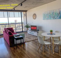 Stylish 2BR 2BT Apt with Bay Views Secure Parking Netflix Gym Pool and Wine - Schoolies Week Accommodation