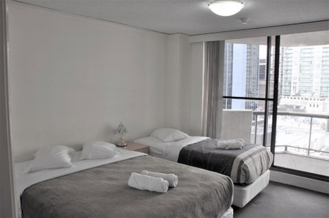 Accommodation Sydney - Kent Street Sydney CBD Top Floor 2 Bedroom Apartment With Balcony - Schoolies Week Accommodation 1