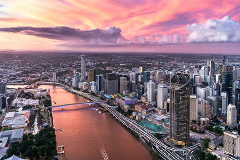 Brisbane City - Private Helicopter Sunset Flight - 25min - Schoolies Week Accommodation 4