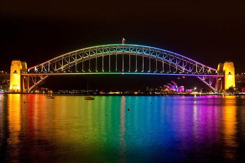 Vivid 90-Minute Sydney Harbour Small Group Catamaran Cruise - Schoolies Week Accommodation 3